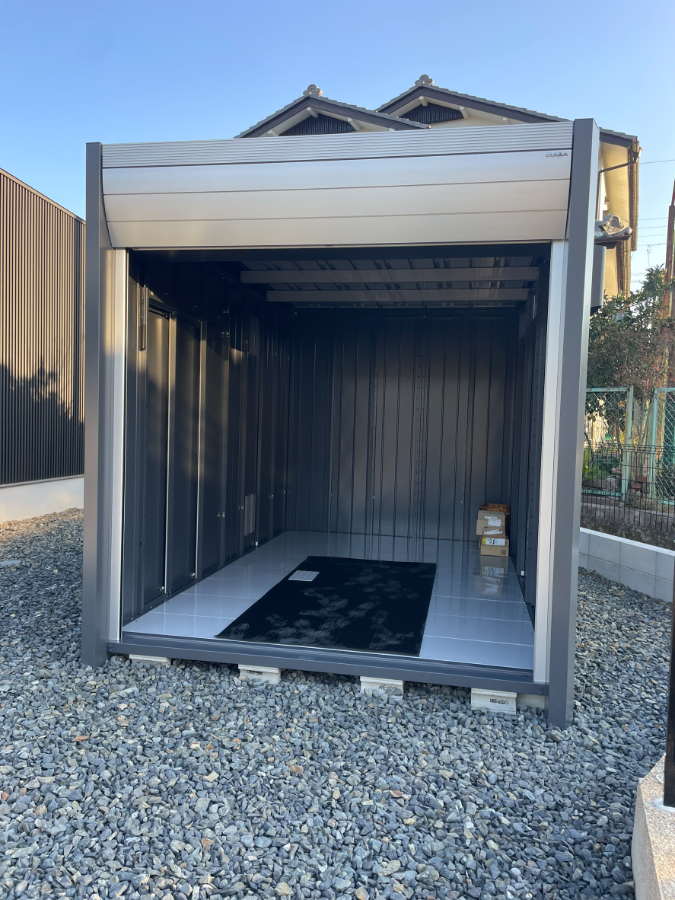 イナバ　デザイナーズバイクガレージ　DM-2235HYA　床付タイプの写真